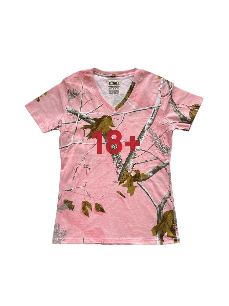 18+ & Cross faketree tee pink : MOSAIC SOCIETY