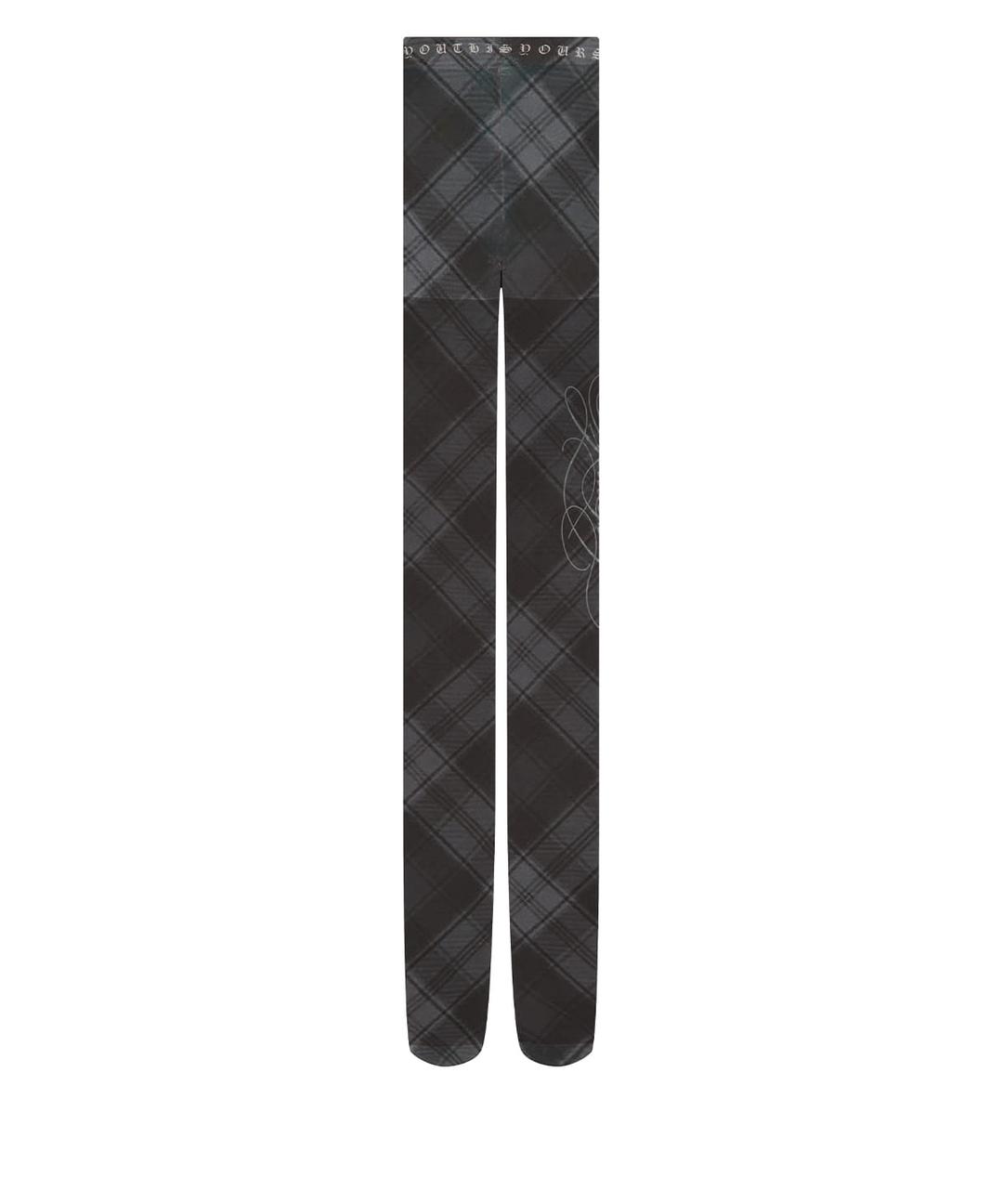 [2/20 예약배송] Y10 CHECK LETTERING TIGHTS(CHARCOAL)