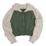 Combi knit in green