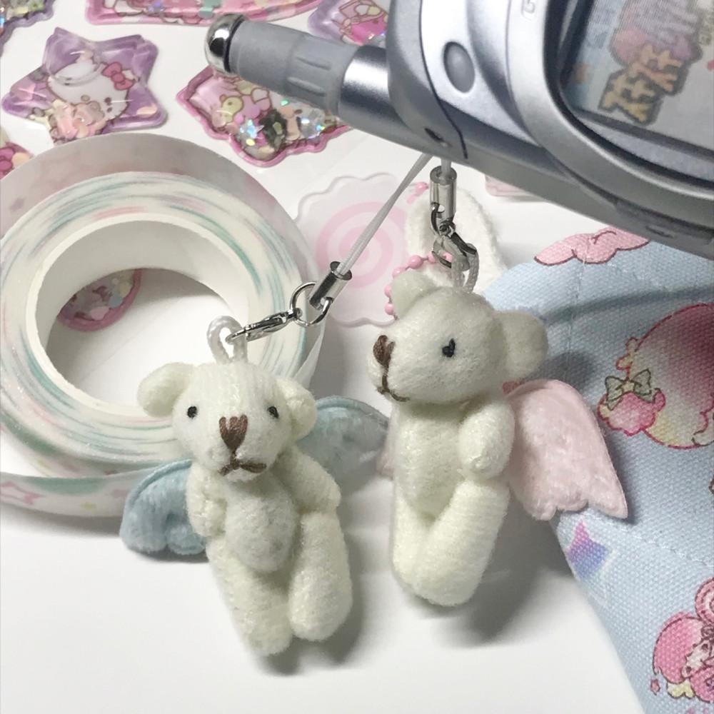 미니 천사곰 키링 2color
