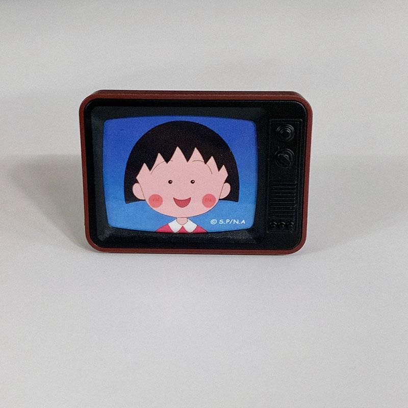 마루코 TV모양 뱃지 + 스탠드 (랜덤)