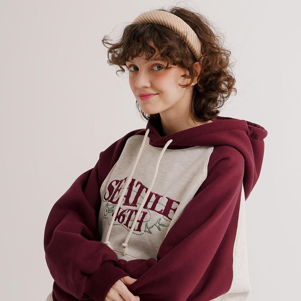 시애틀 후드 버건디 JIHD7651