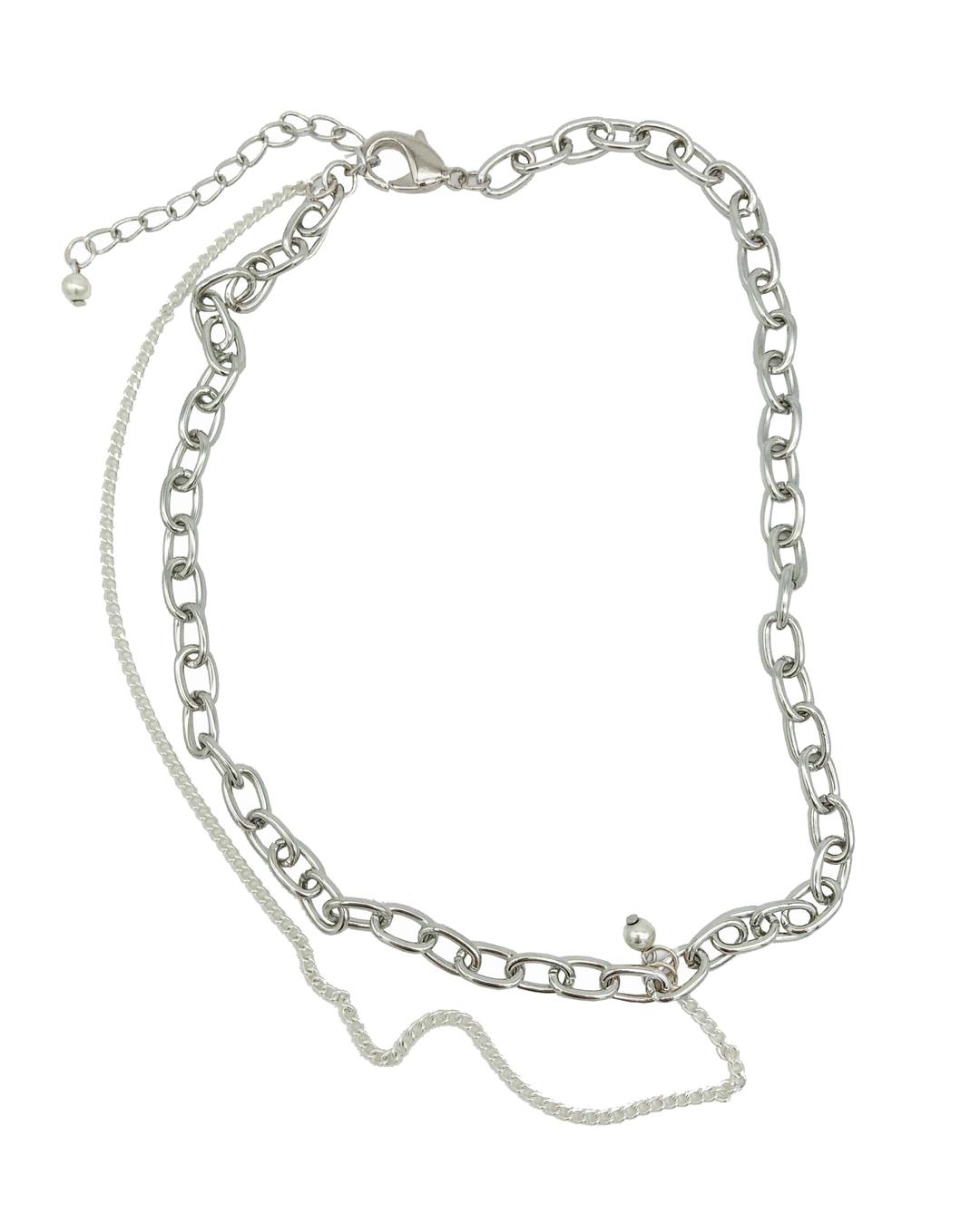 Silver925 Bold Chain Half Necklace_001