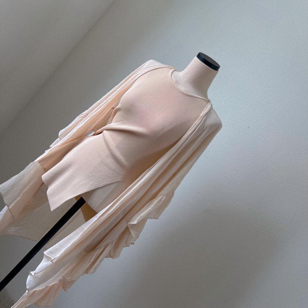 플레어 슬릿 니트 나시