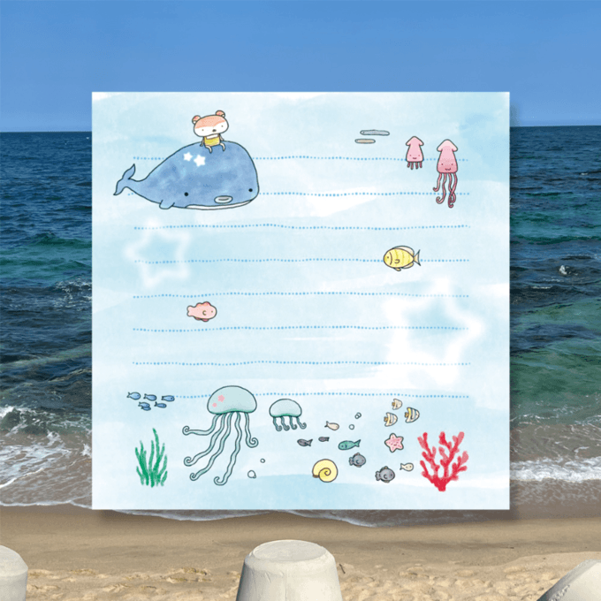 매실 Under the Sea 메모지