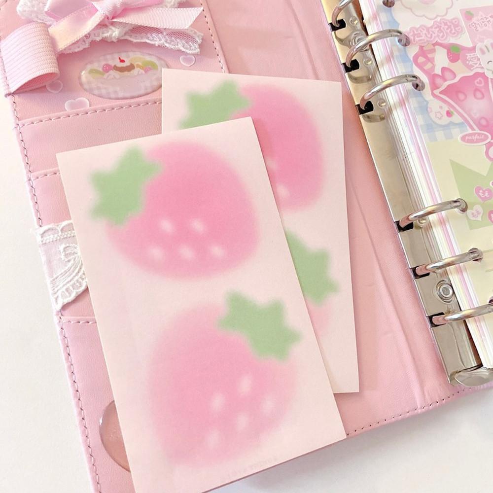 러브띵스 strawberry memo sticker 스티커