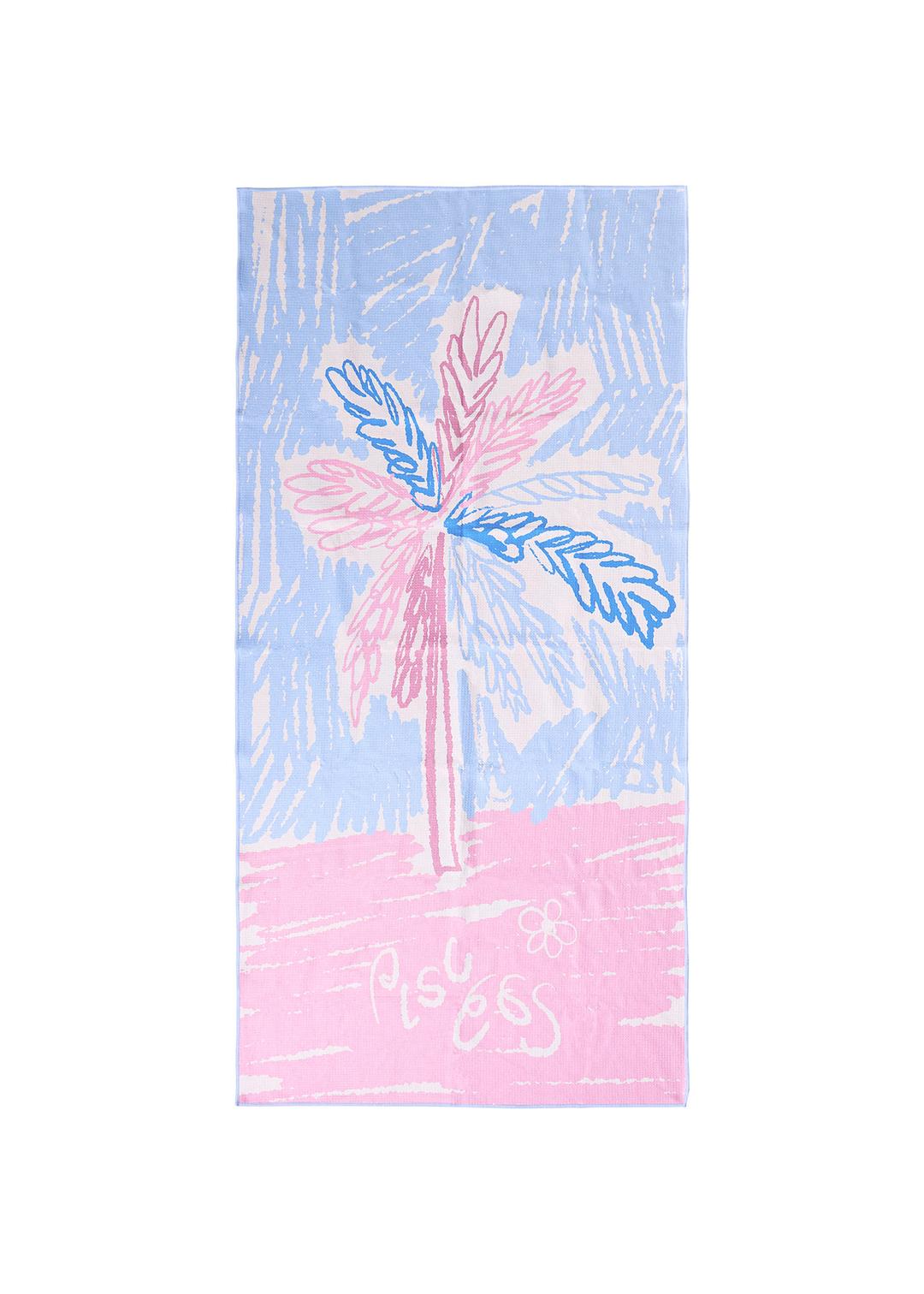 Palm Tree Beach Towel_Sky Blue
