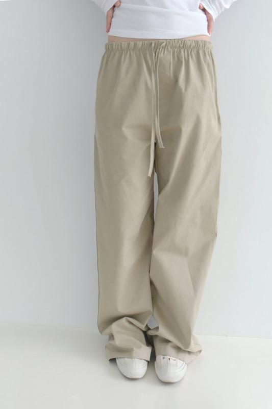 plain cotton pants (3color)