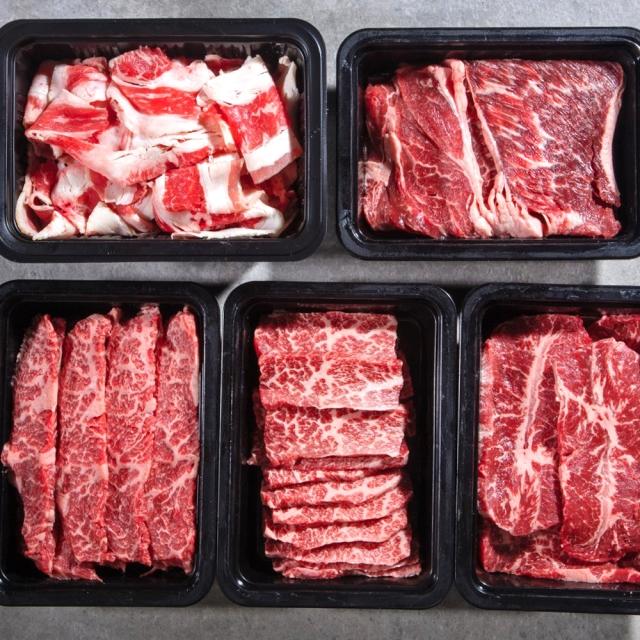 [총 1.2kg] 초이스등급 푸짐한 소고기 한마리 한상 모듬