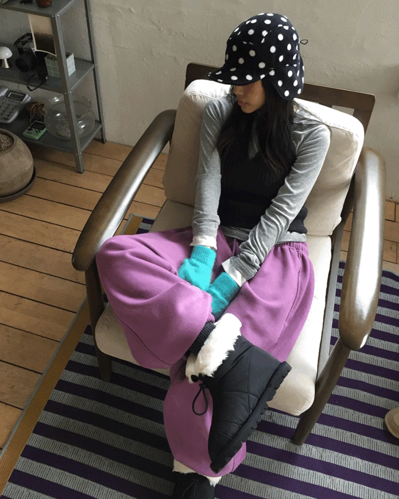 밀로 패딩 부츠 (2color)