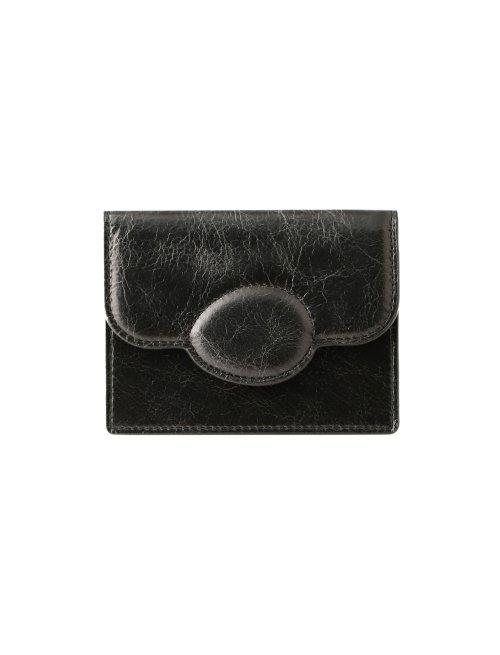 pebble 조약돌 아코디언 카드지갑 _ Vintage Black