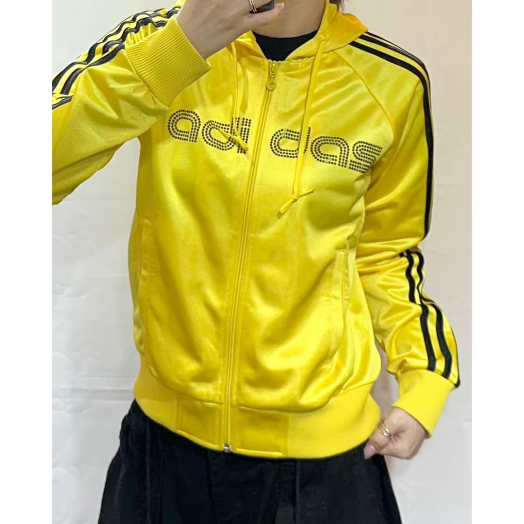 아디다스 큐빅 이니셜로고 옐로우 후드집업 | 후루츠패밀리