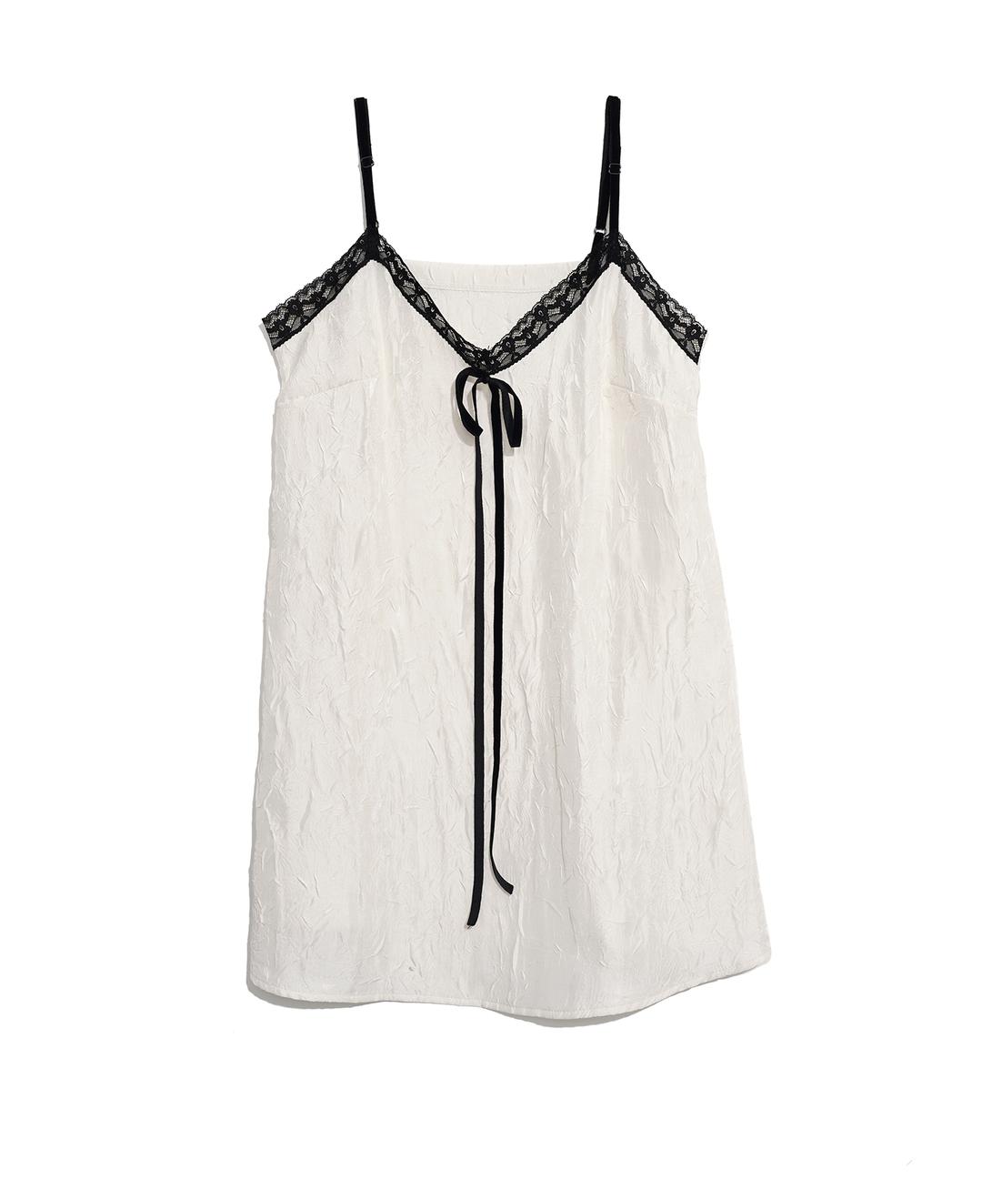 CRUMPLED SLIP TOP_IVORY