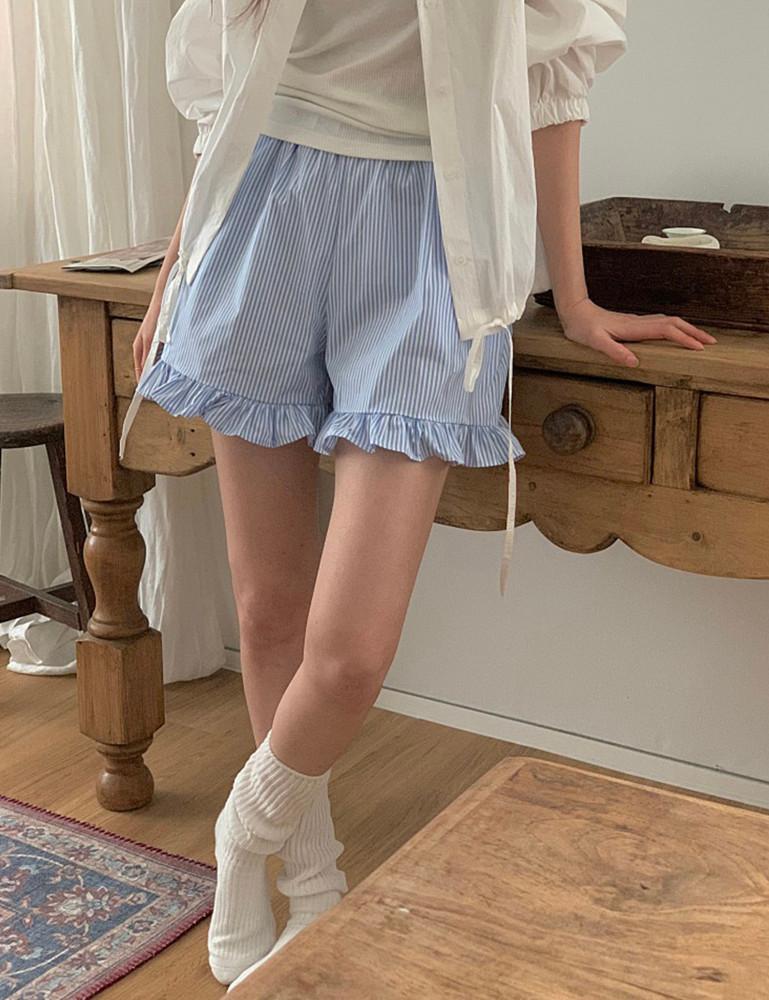 프릴팬츠 frill pants / 2colors / 국산제조