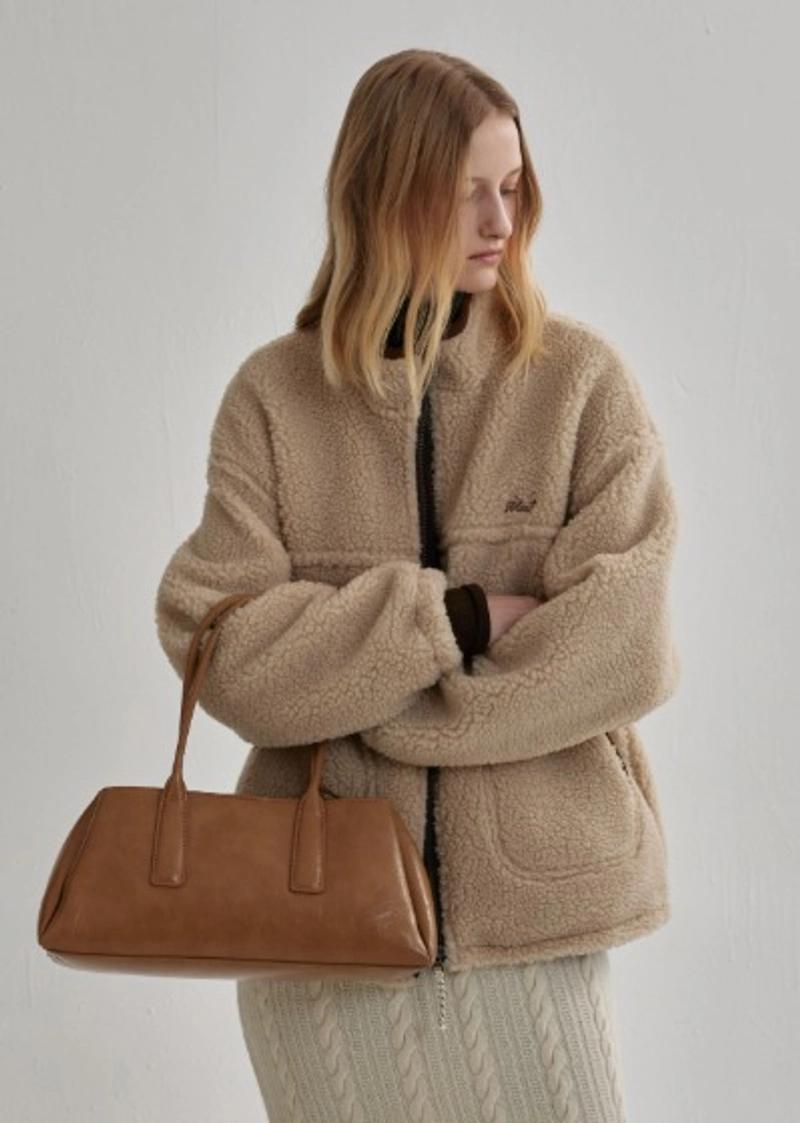 MOAT - OVER-FIT FLEECE JUMPER (sand beige)