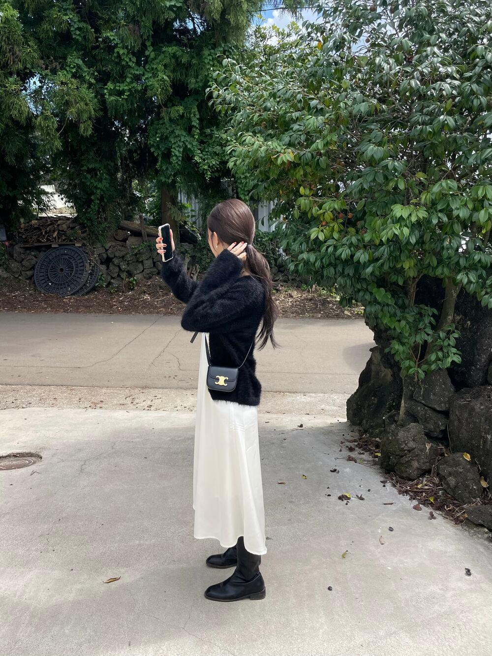 오젠 실크 원피스