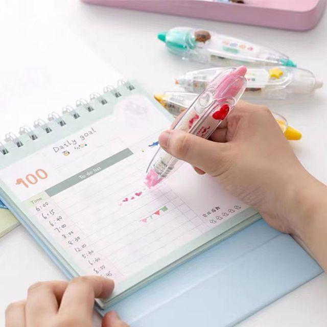 다이어리 꾸미기 캐릭터 스티커 테이프 펜 DD-12064