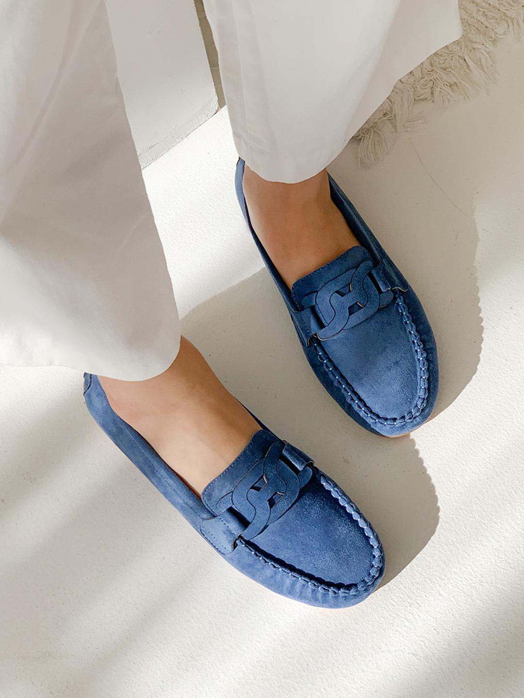 밀로바니 [바바단독] 아벨라 스웨이드 몰드 로퍼 2cm