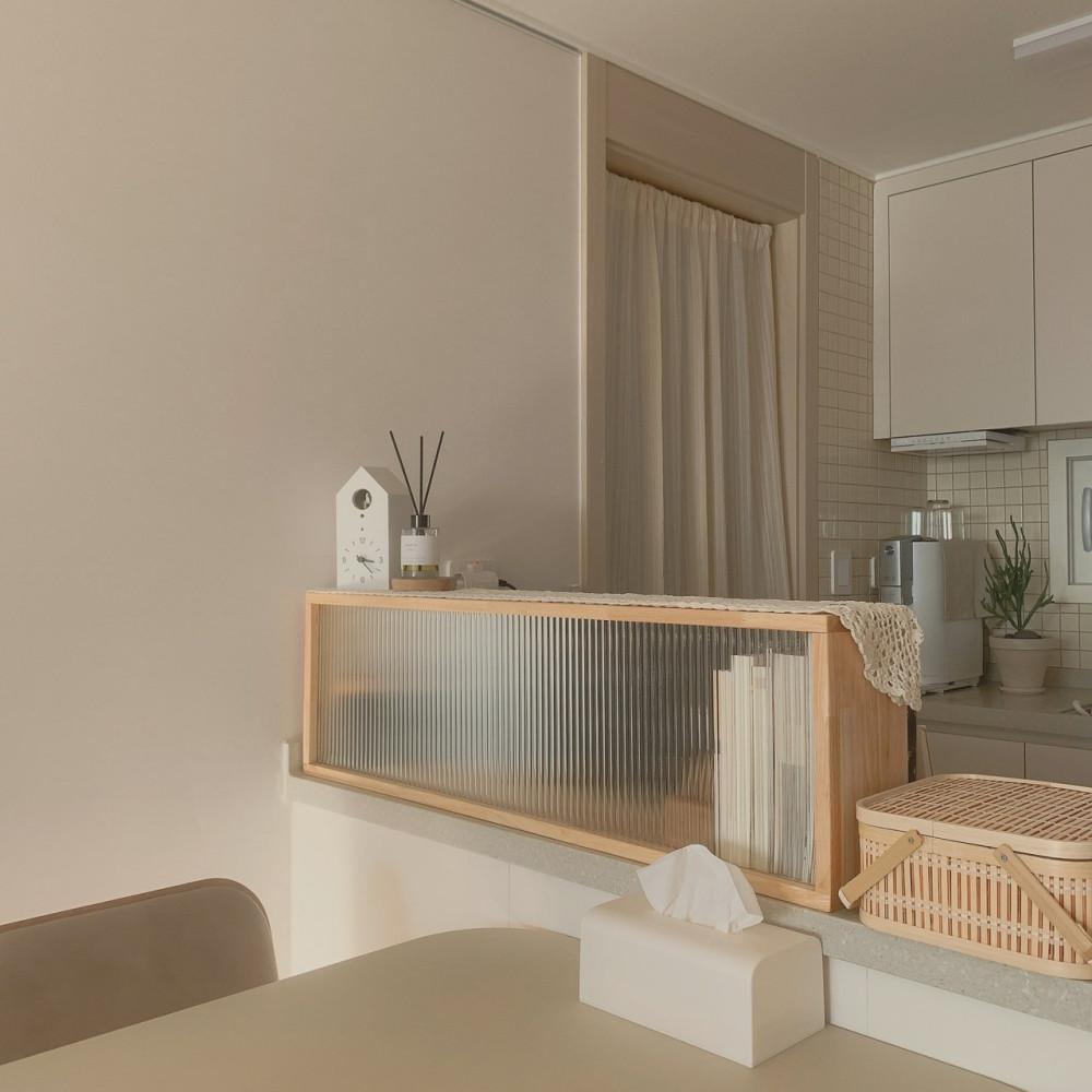 주방파티션 아일랜드식탁 원목파티션 유리칸막이 공간분리 싱크대 맞춤주문제작 가림막