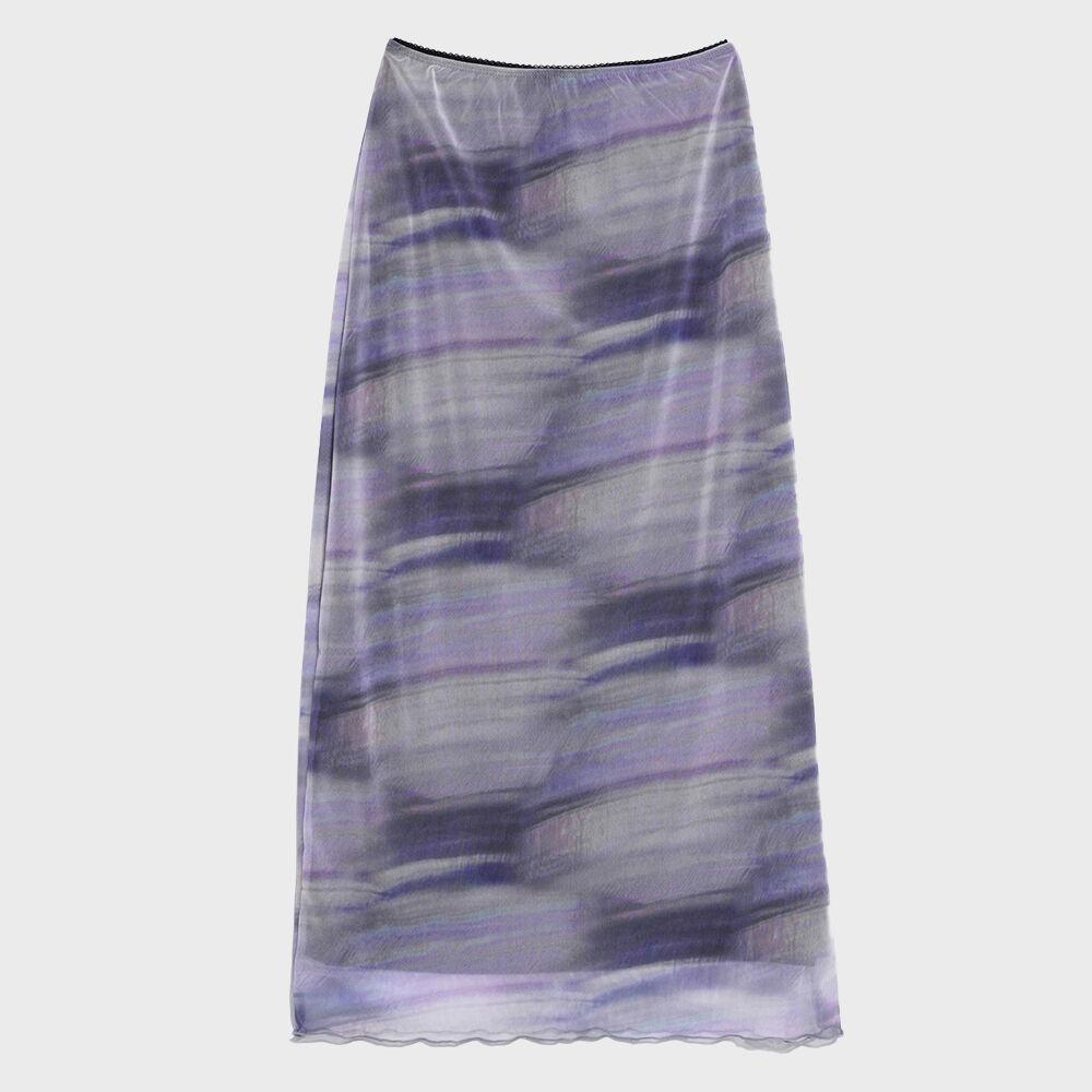 FOG LONG MESH SKIRT_PURPLE