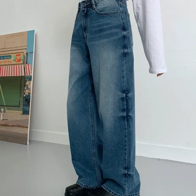 코미 캣브러쉬 데님팬츠