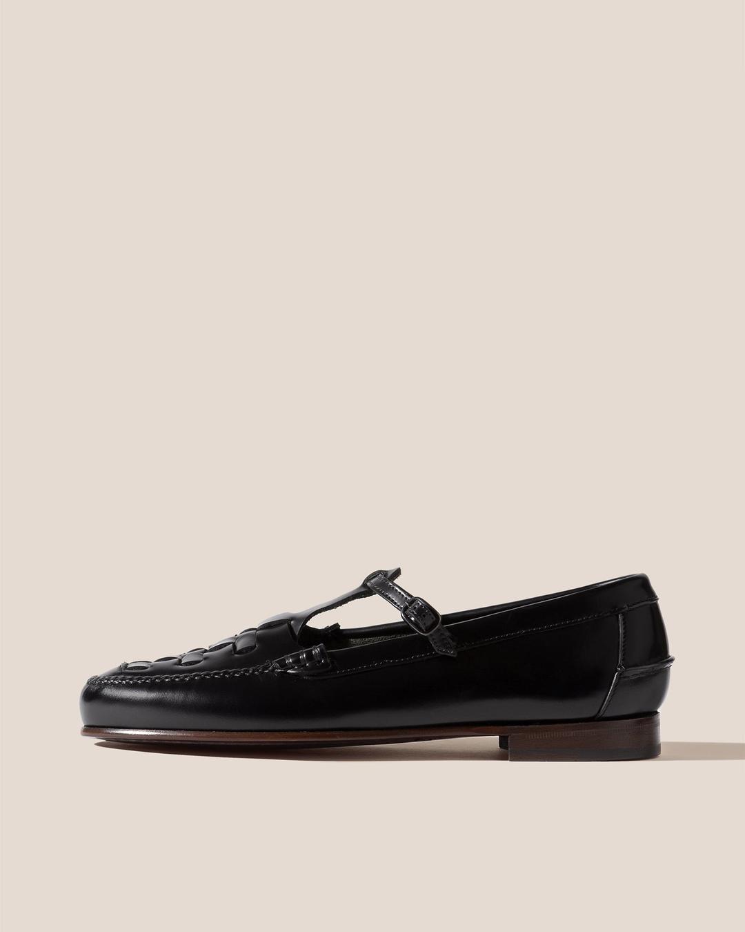MAQUEDA - Interwoven T-bar Loafer - 35 / black