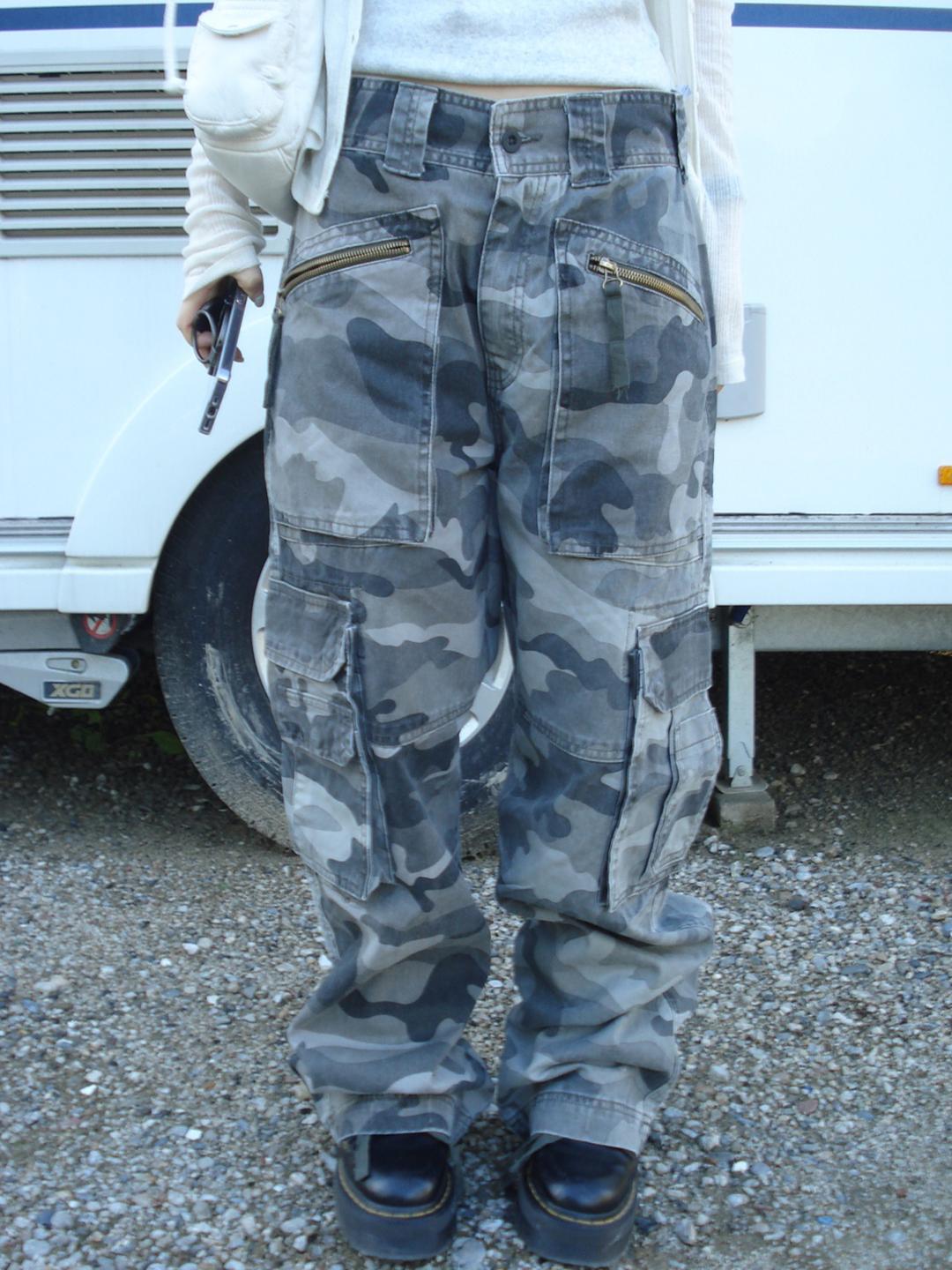 camo cargo pants