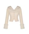 Pudding fur cardigan