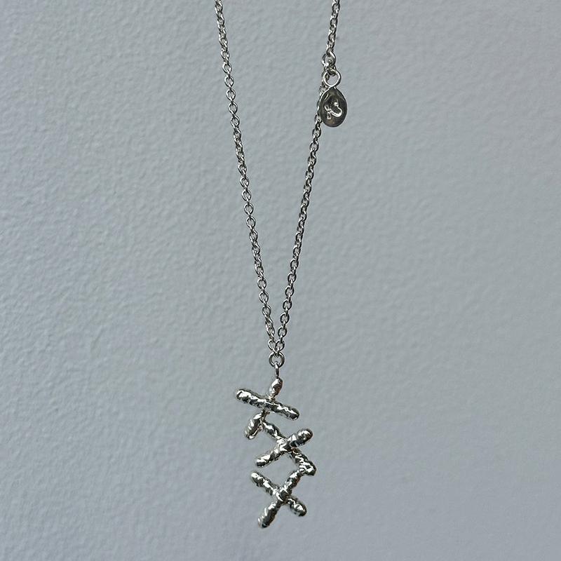 cross drop necklace