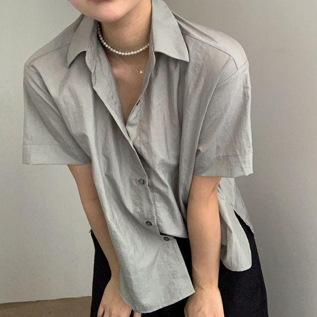 [첫 구매 990원] hot summer 유니크 트윙클 반팔 셔츠