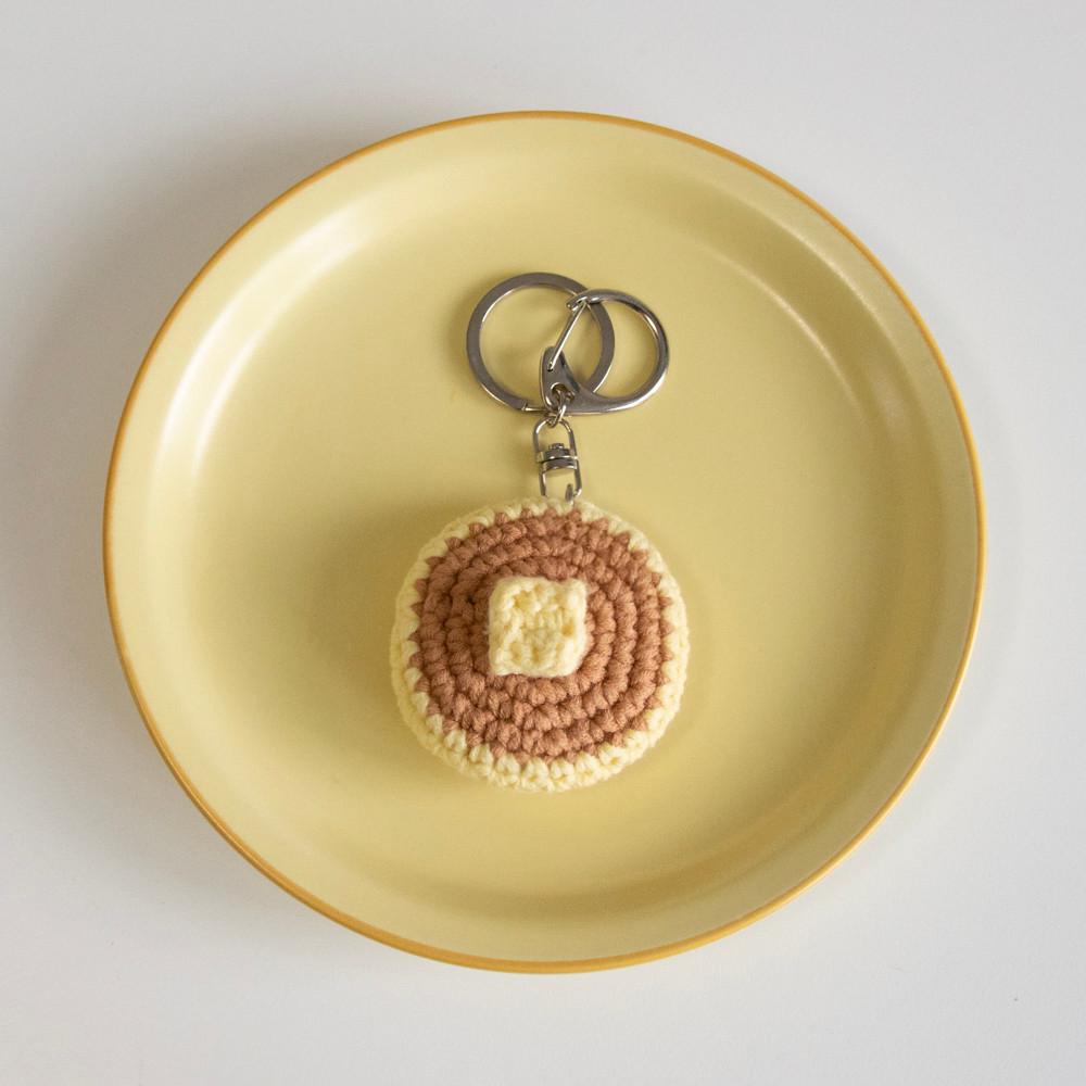 Handmade Pancake Keyring/ 핸드메이드 팬케이크 열쇠고리