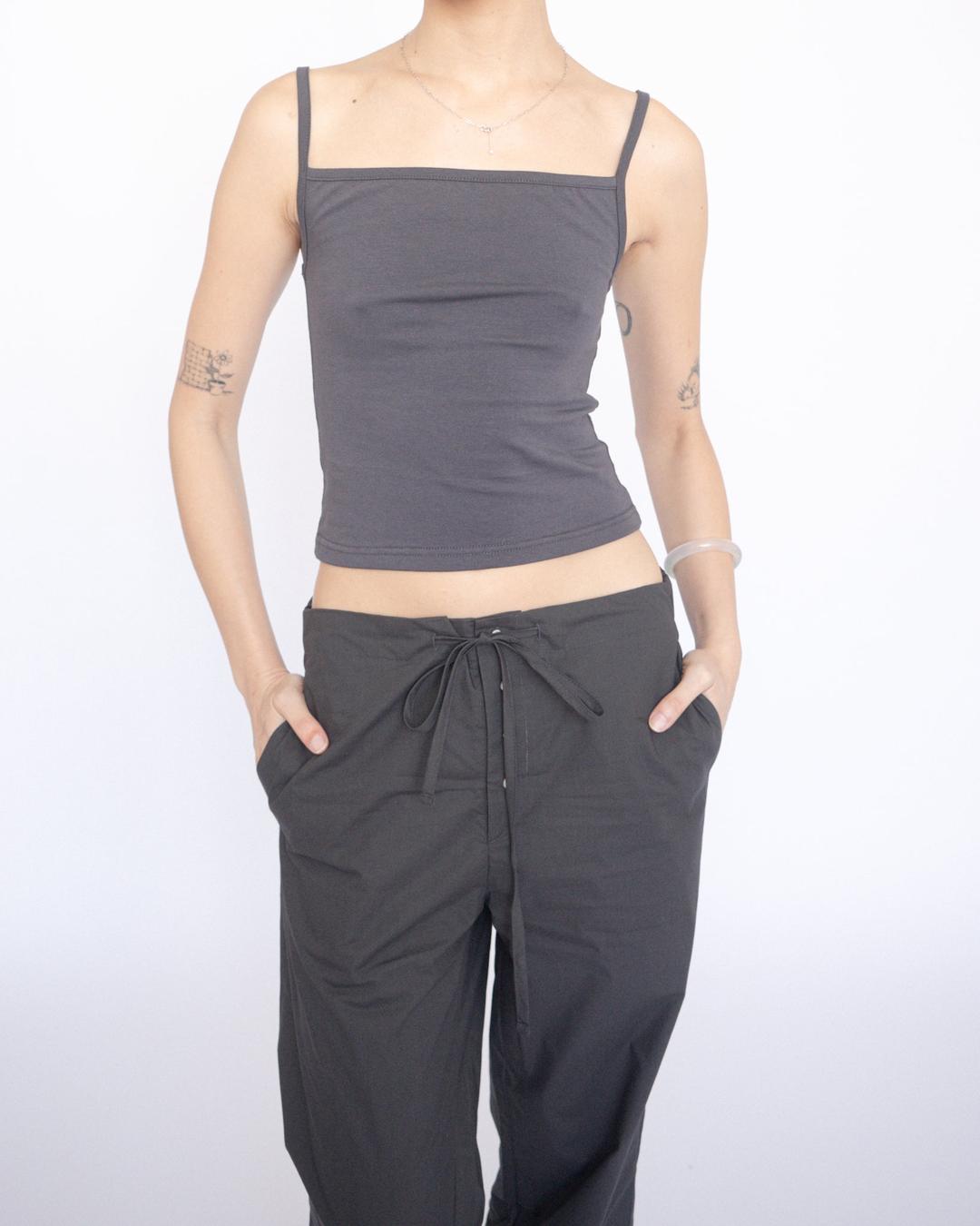 Straight Lounge Pants Charcoal Grey - S