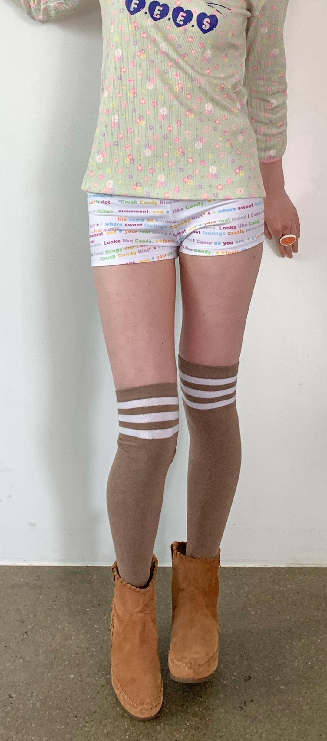 [F.E.E.S] kitsch pattern swim shorts (C.C.R)