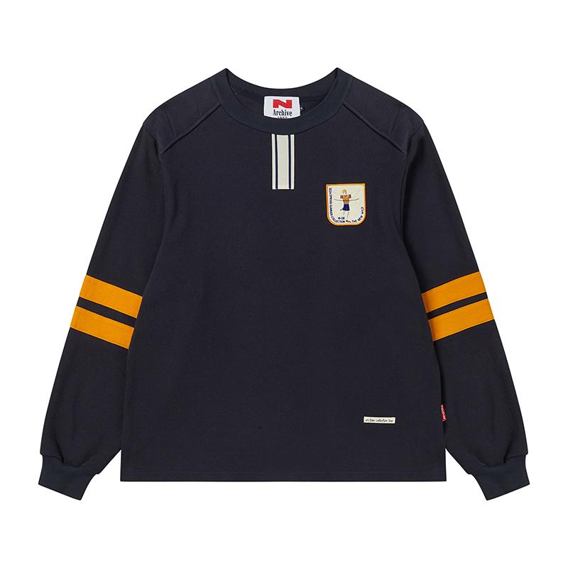 [COLLECTION LINE] 아카이브 빈티지 와펜 스포츠 스웨트 셔츠 네이비