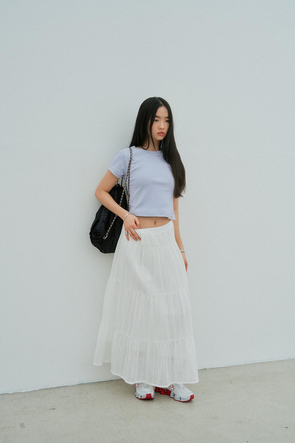 Hippie Girls  Skirt (White) 3차 오픈 4/26일 순차발송