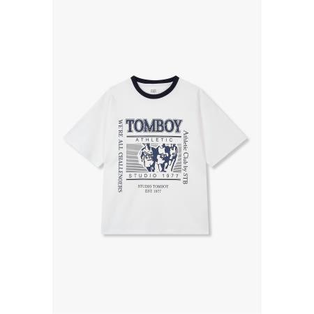 이런 상품 어때요? [STUDIO TOMBOY] [UNI] 립배색 그래픽티셔츠_화이트 91F5222998