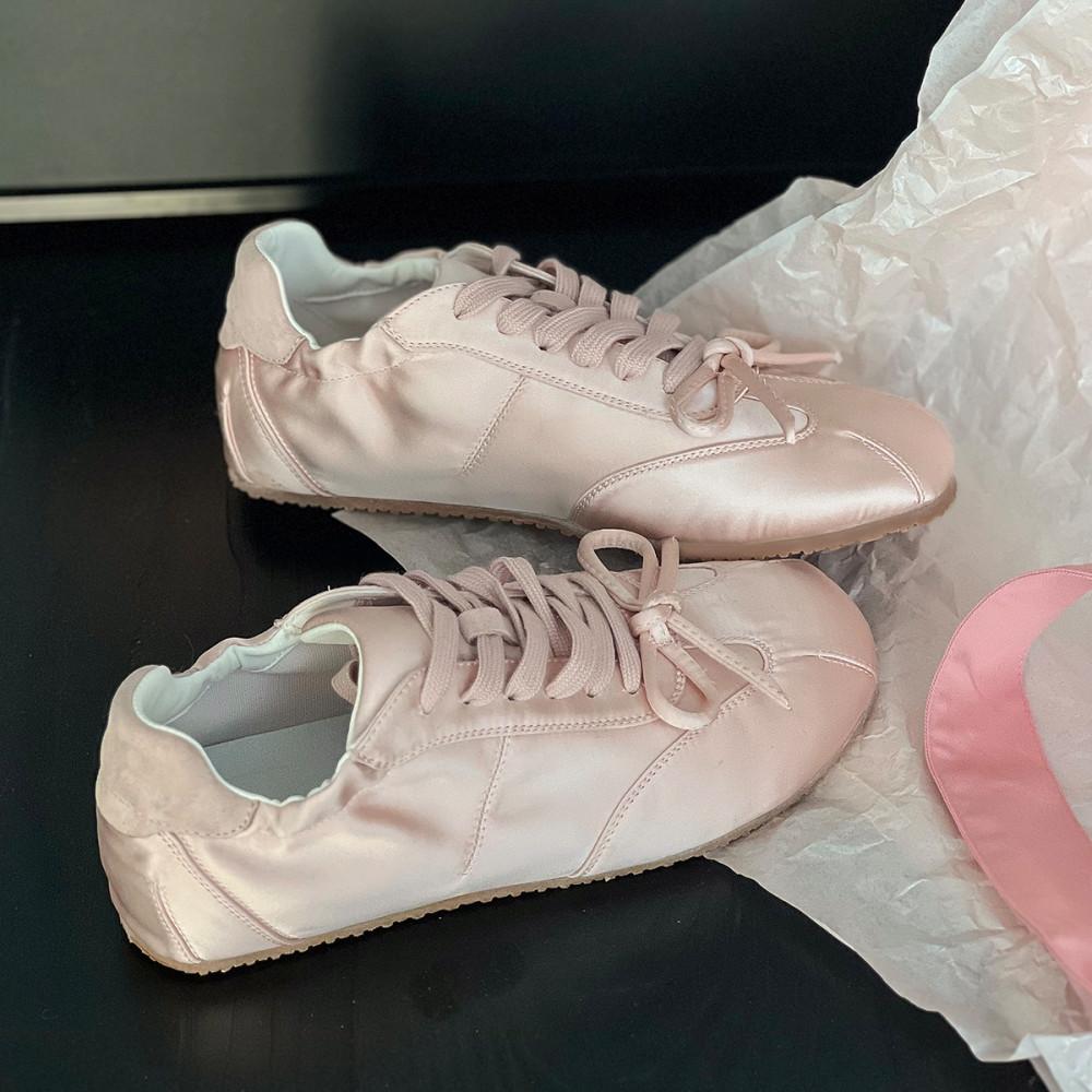 수심 Ballet Ribbon Sneakers(3 color) 발레 리본 스니커즈 운동화