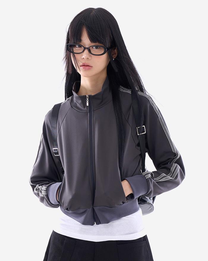 어센틱 레글런 트랙 라인 크롭 져지