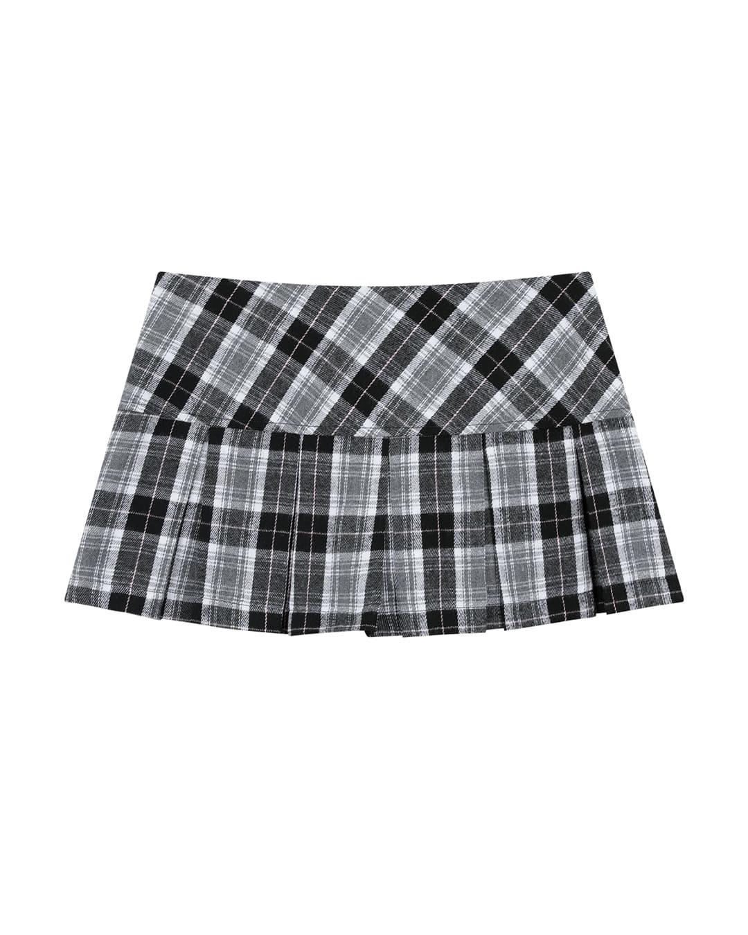 Candy Check Skirt (Black)