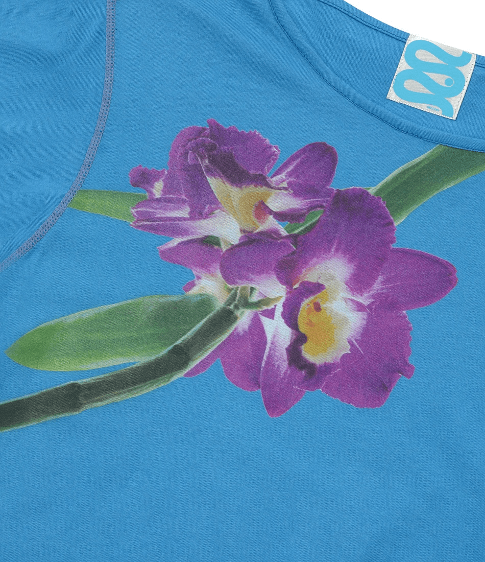 FLOWER PRINTED WOMAN LONGSLEEVE T-SHIRT