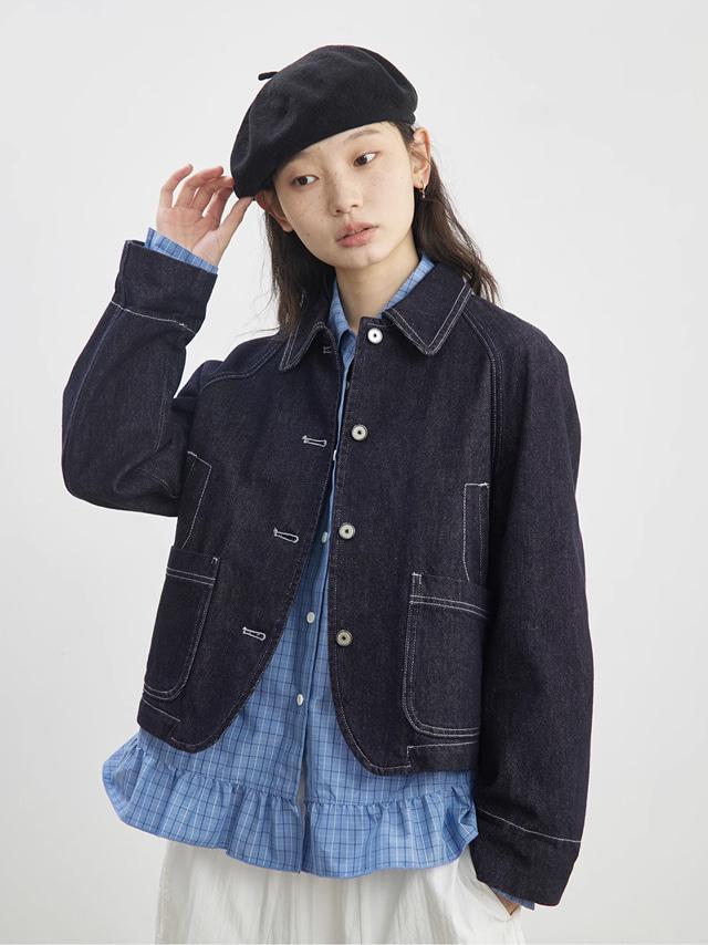 StillWalking Work Denim Jacket