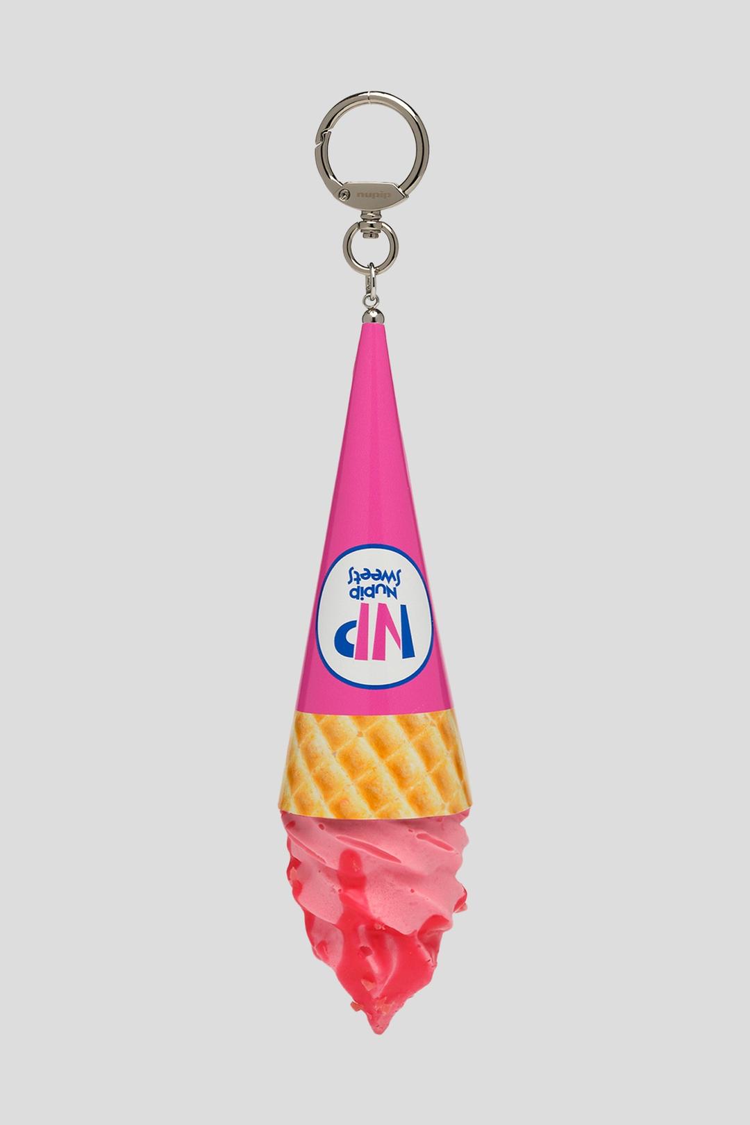 strawberry icecream keyring