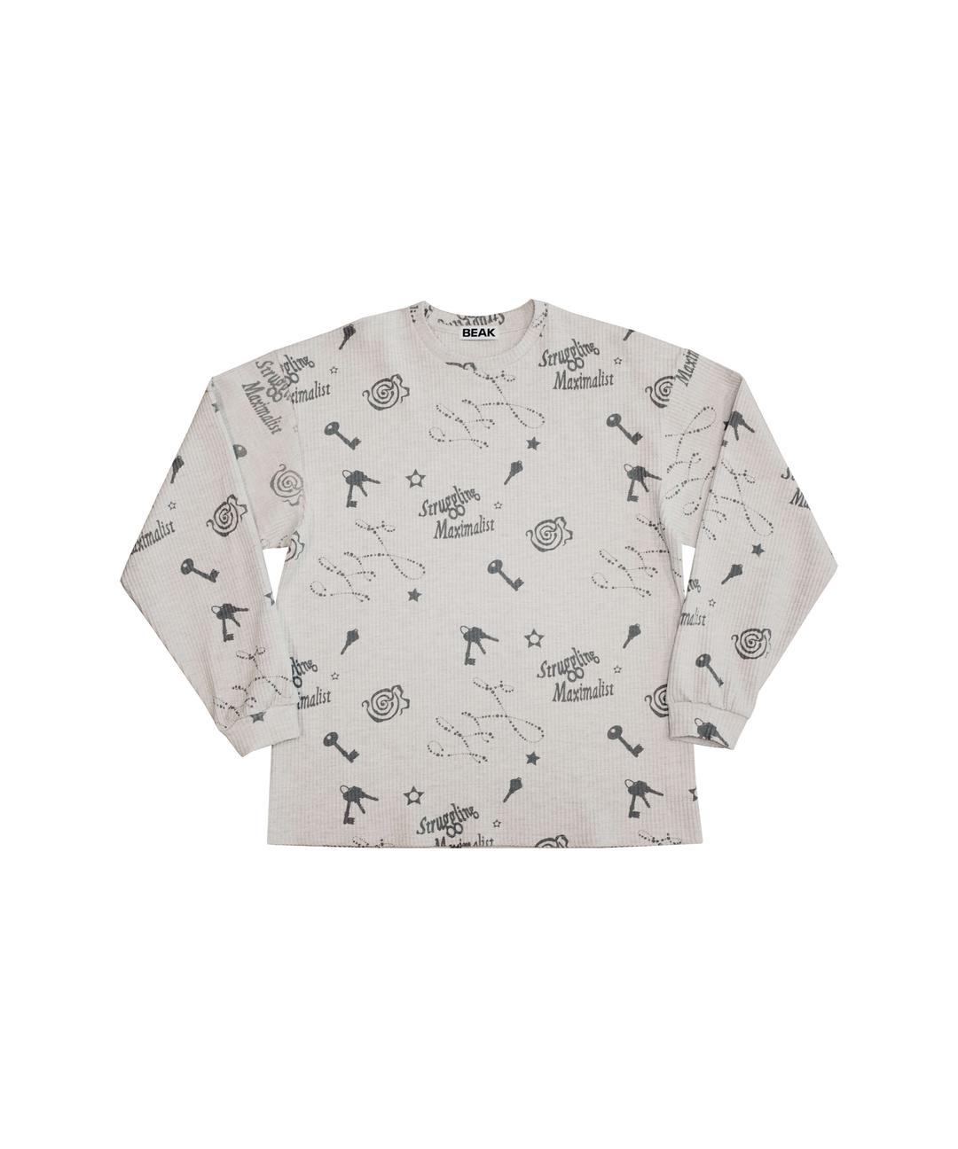 STRUGGLING MAXIMALIST T-SHIRT (MELANGE GREY)