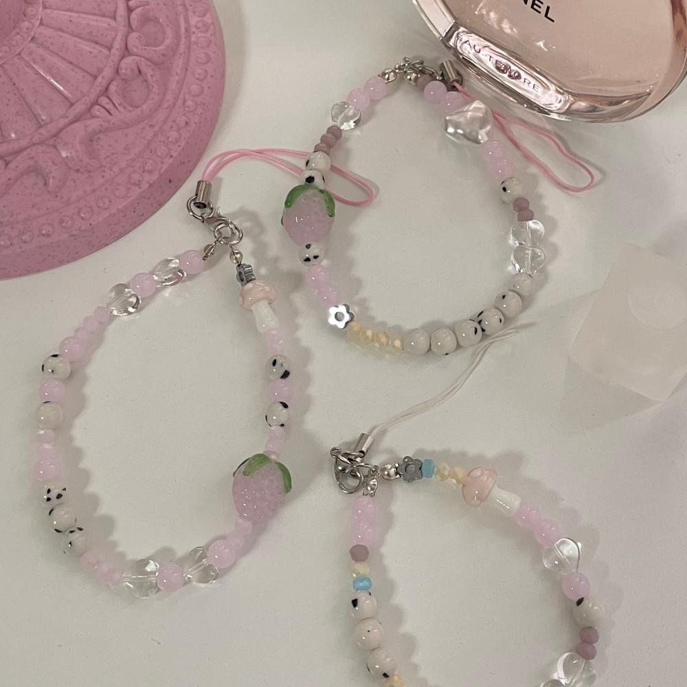 딸기 가든 시리즈 keyring 3 폰꾸미기 다이어리 제트플립 키링