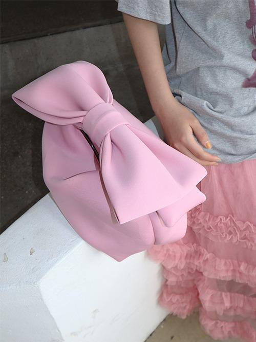 클라따 [당일출고] BOW RIBBON BAG, 2color