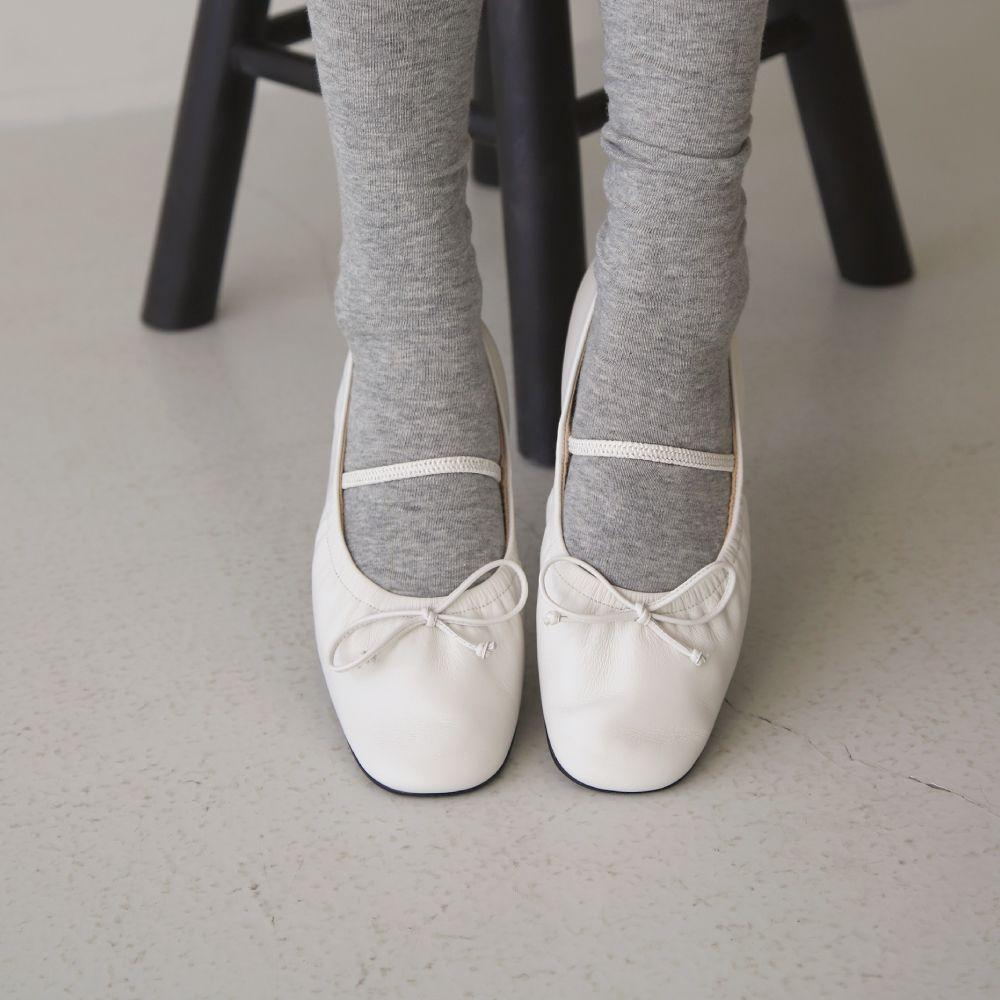 Shirring ballet / off white (2cm)