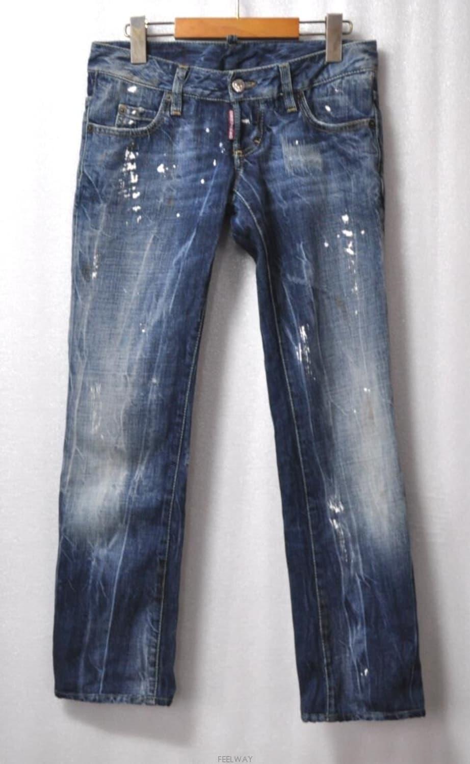 디스퀘어드/여성페인트스팟슬림진(허리26)정품 | 후루츠패밀리