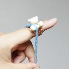 니팅링 실홀더 자석 니팅링 뜨개반지 뜨개실로부터 손가락보호 crochet ring