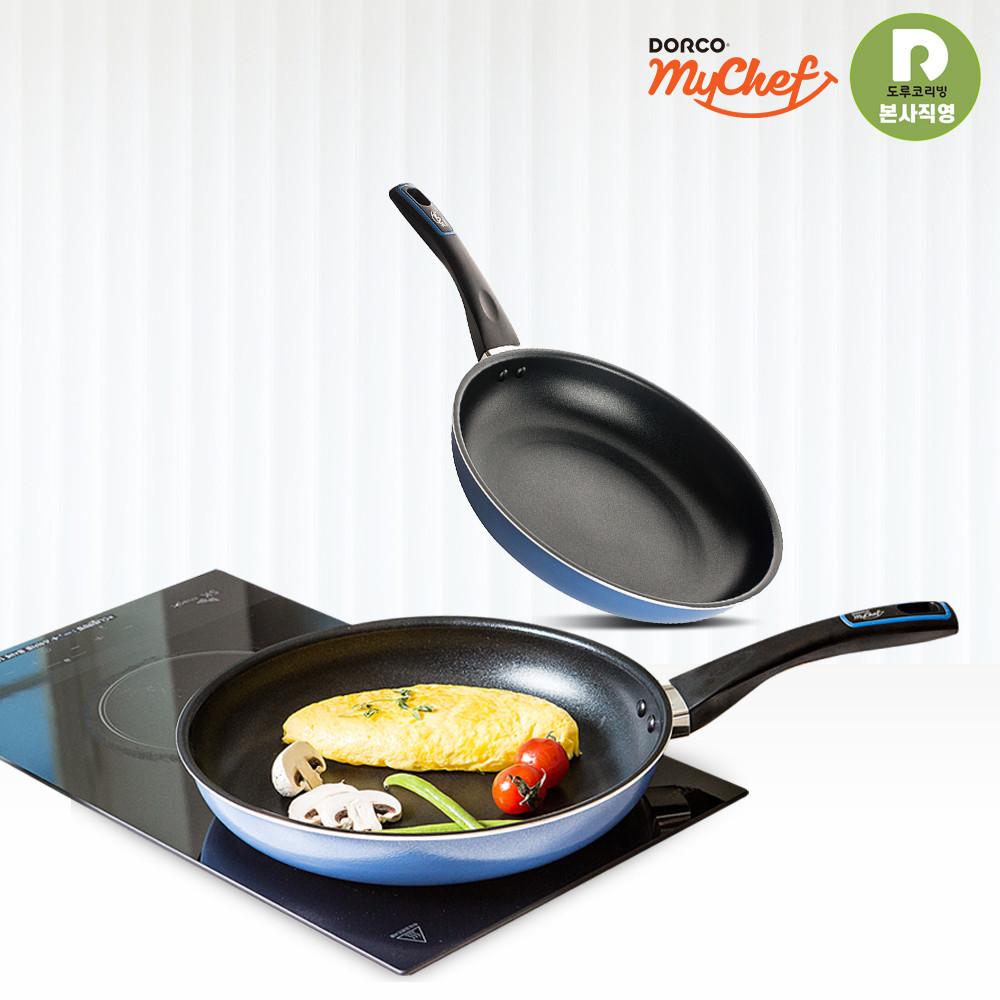 도루코 마이셰프 애쉬블루 IH 28프라이팬+28궁중팬