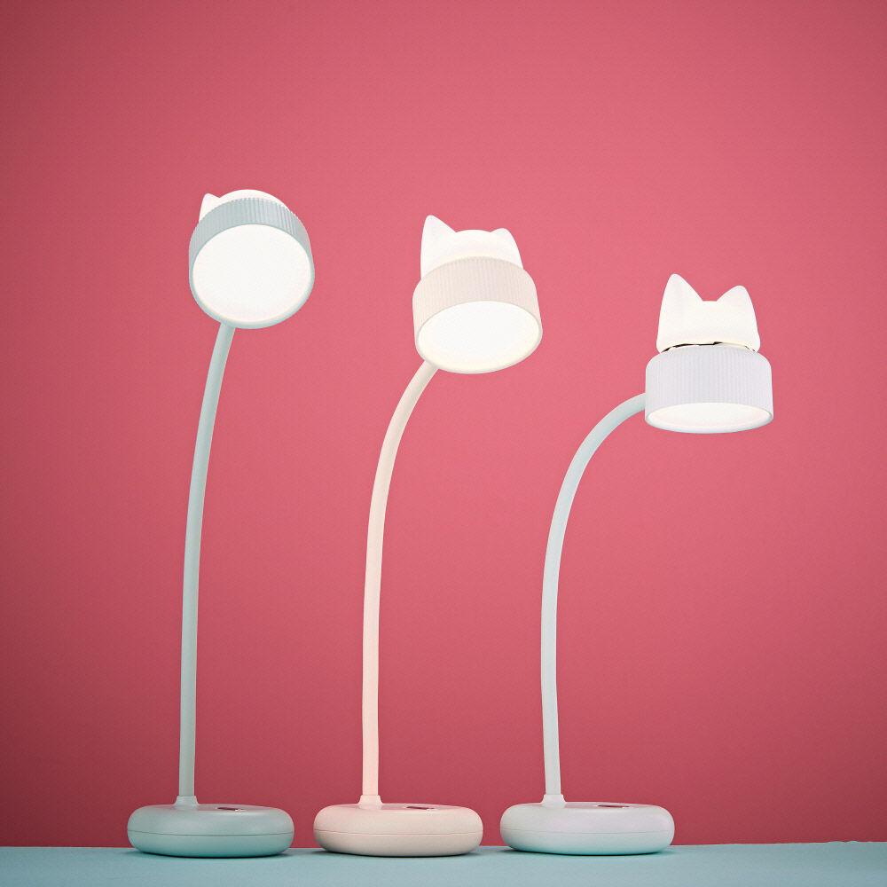 블러썸 무선LED 미니 독서등 스탠드/클립형